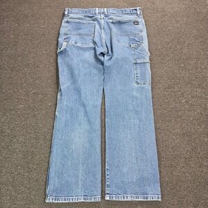 Dickies Carpenter Jeans Mens 36x32 Blue Denim Utility Workwear Pants Cargo y2k